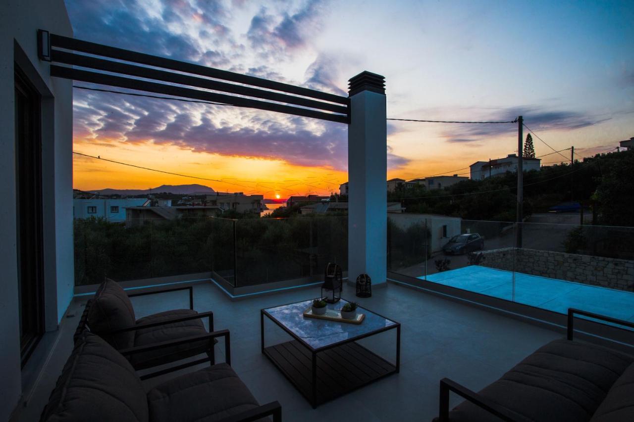 Avrilia Seaside Villa Heated Pool Almirida Extérieur photo
