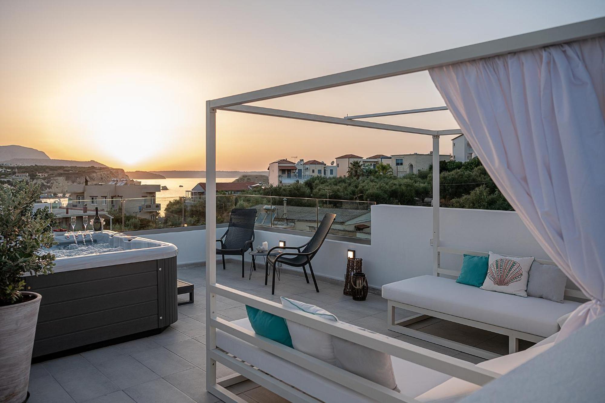 Avrilia Seaside Villa Heated Pool Almirida Extérieur photo