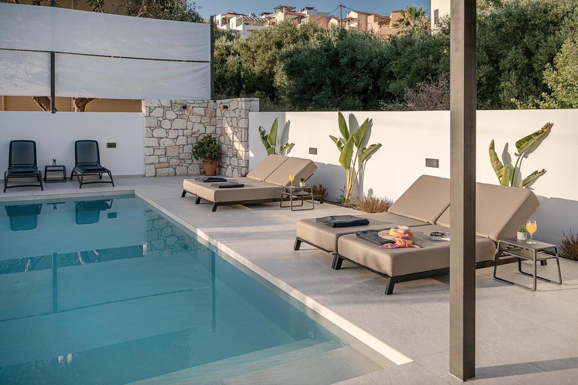 Avrilia Seaside Villa Heated Pool Almirida Extérieur photo