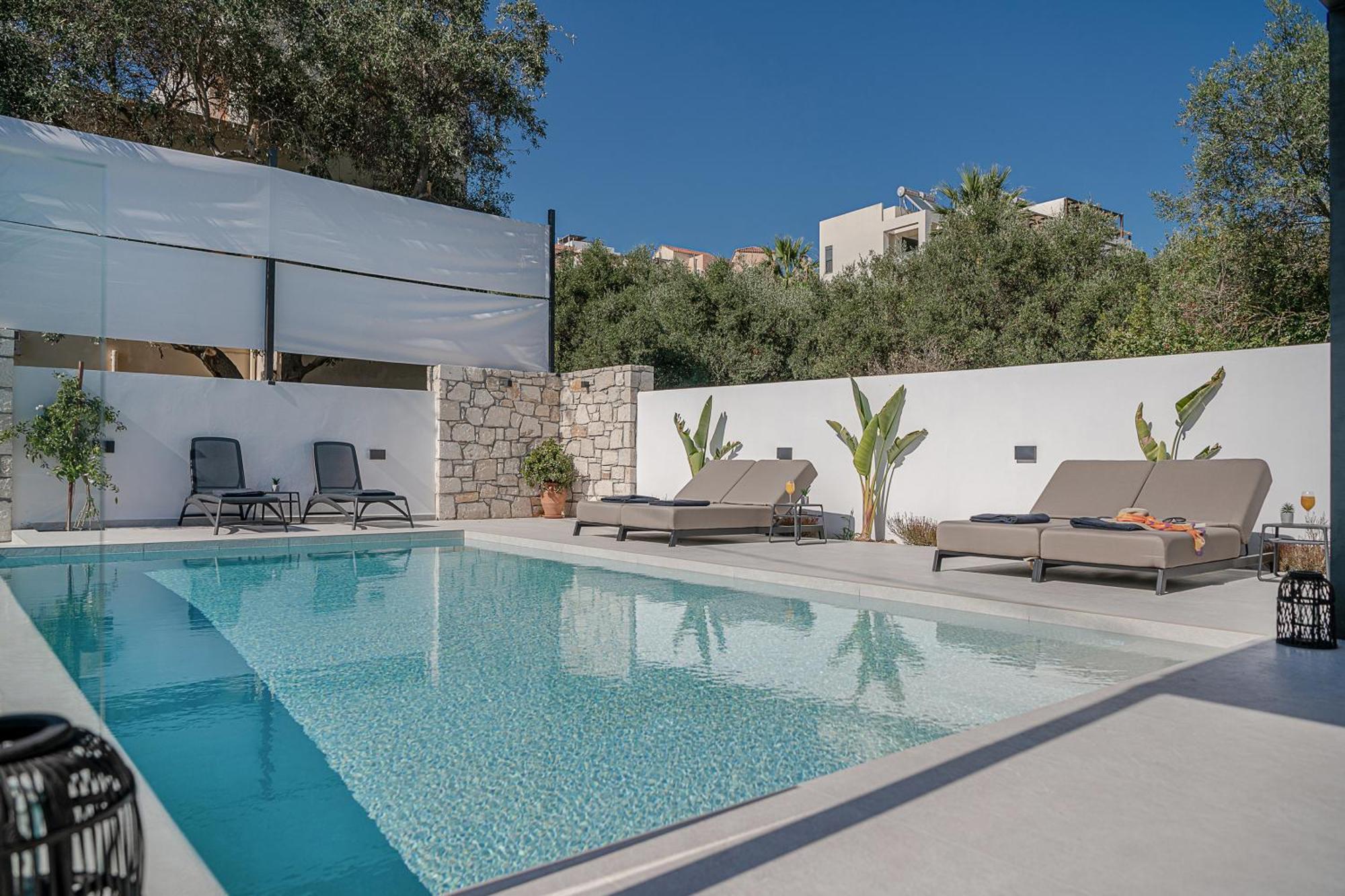 Avrilia Seaside Villa Heated Pool Almirida Extérieur photo