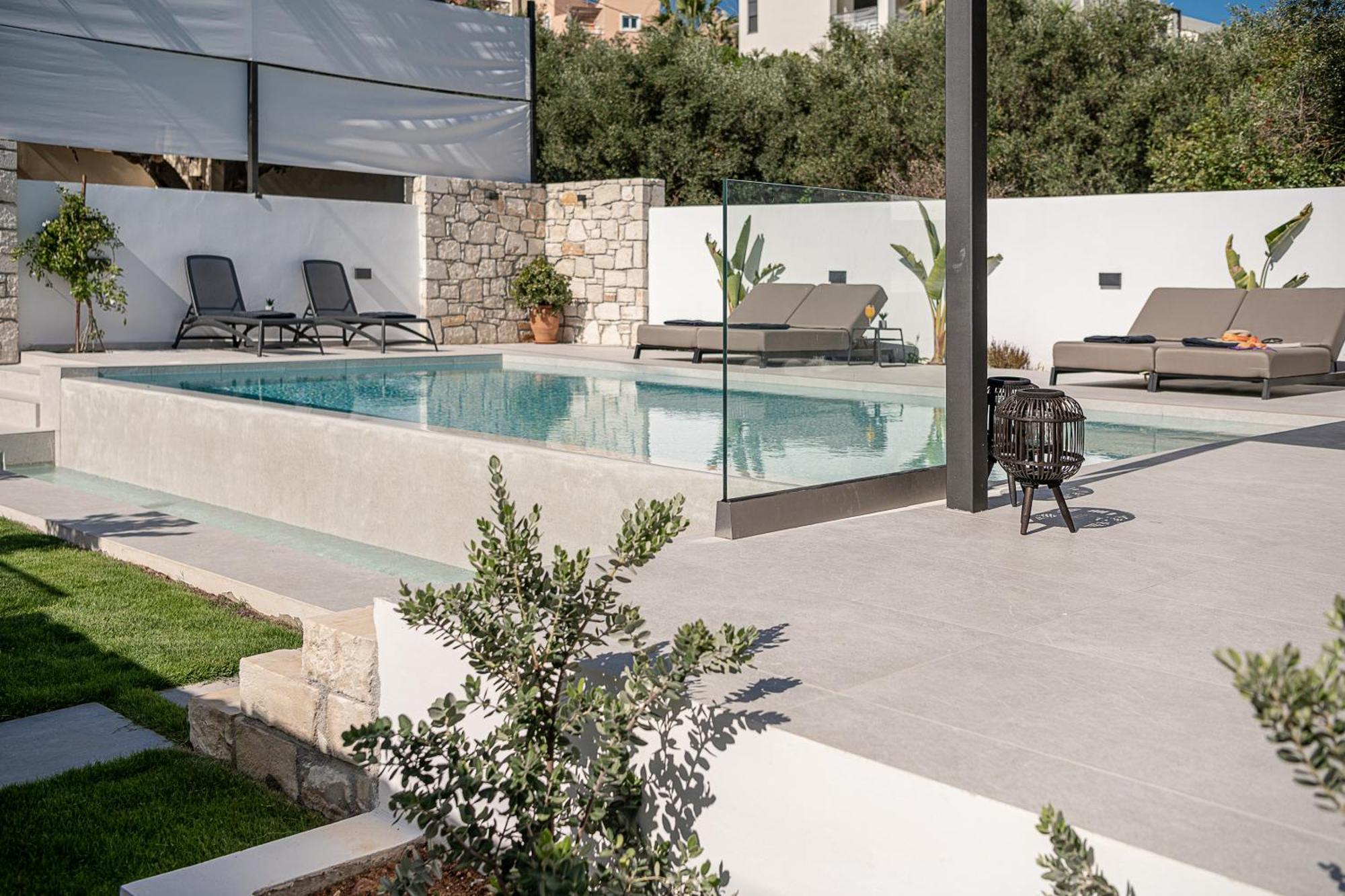 Avrilia Seaside Villa Heated Pool Almirida Extérieur photo